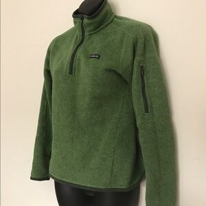 Patagonia Green Better Sweater Quarter Zip Pullover